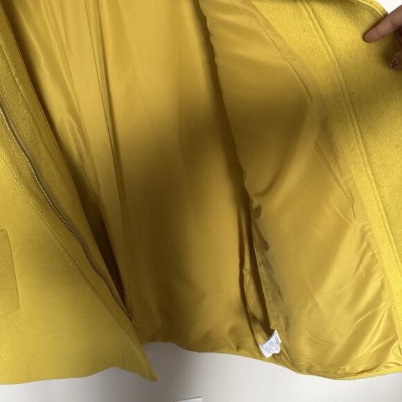 J. Crew Mustard Pea Coat for Women - Picture 7 of 10